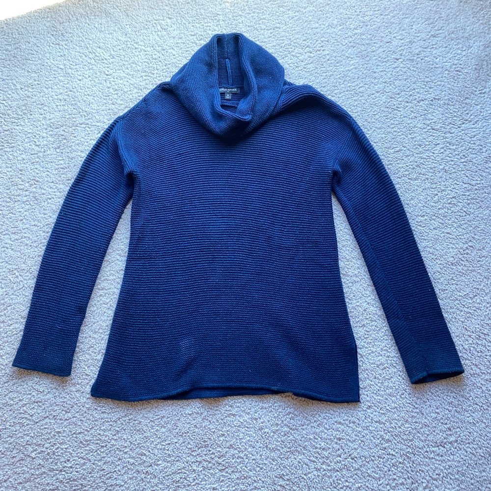 Banana Republic Navy Cowl / Turtleneck Knit Sweater - Size M for Women